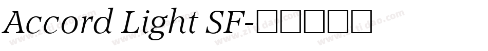 Accord Light SF字体转换